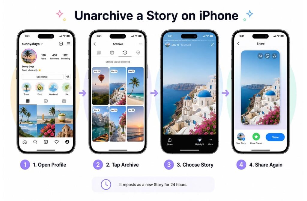 How to Unarchive a Story on Instagram